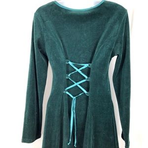 Next Left Cotton blend velour  knit dress 5